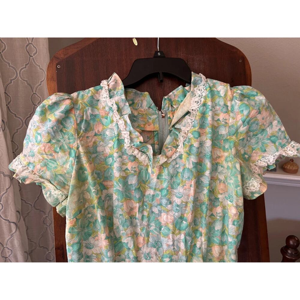Vintage partners please Square dancing dress small country western floral - Picture 4 of 10